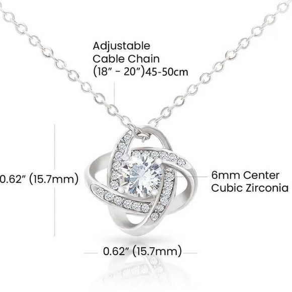 Forever Love Necklace Message Gift - Picture 6 of 7